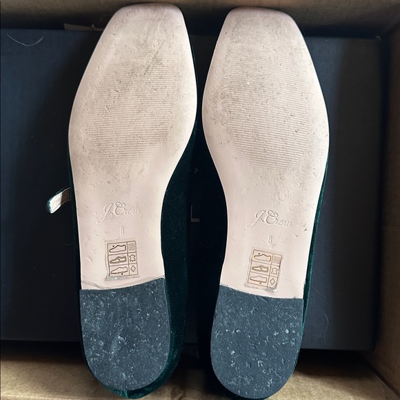 J. Crew Green Velvet Flats - Picture 7 of 7